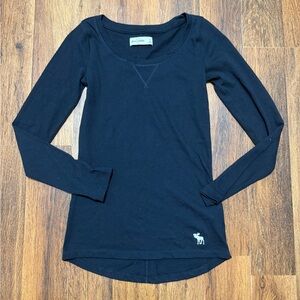Abercrombie kids Y2K Dark navy long sleeve